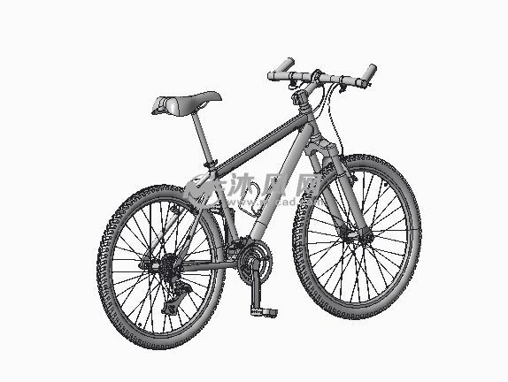 山地自行車設計三維模型